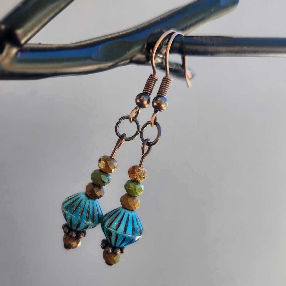 Handmade Rustic Handmade Drop Earrings